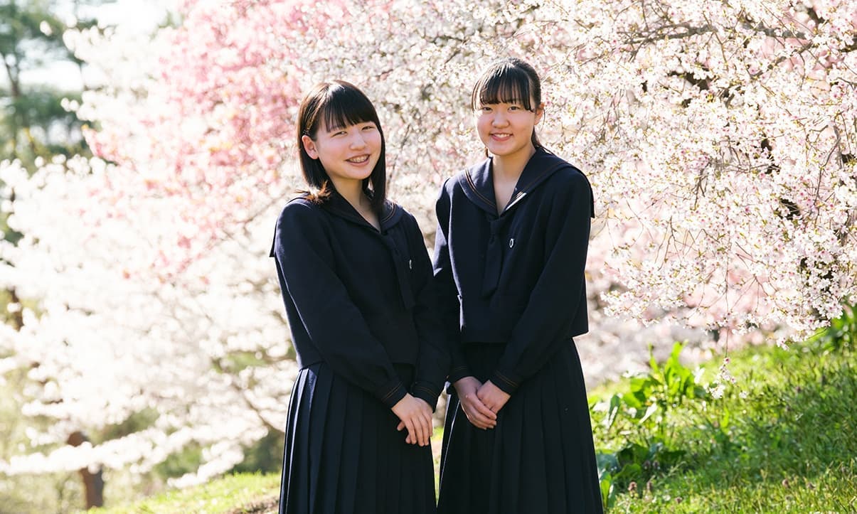 入学写真　桜ロケ