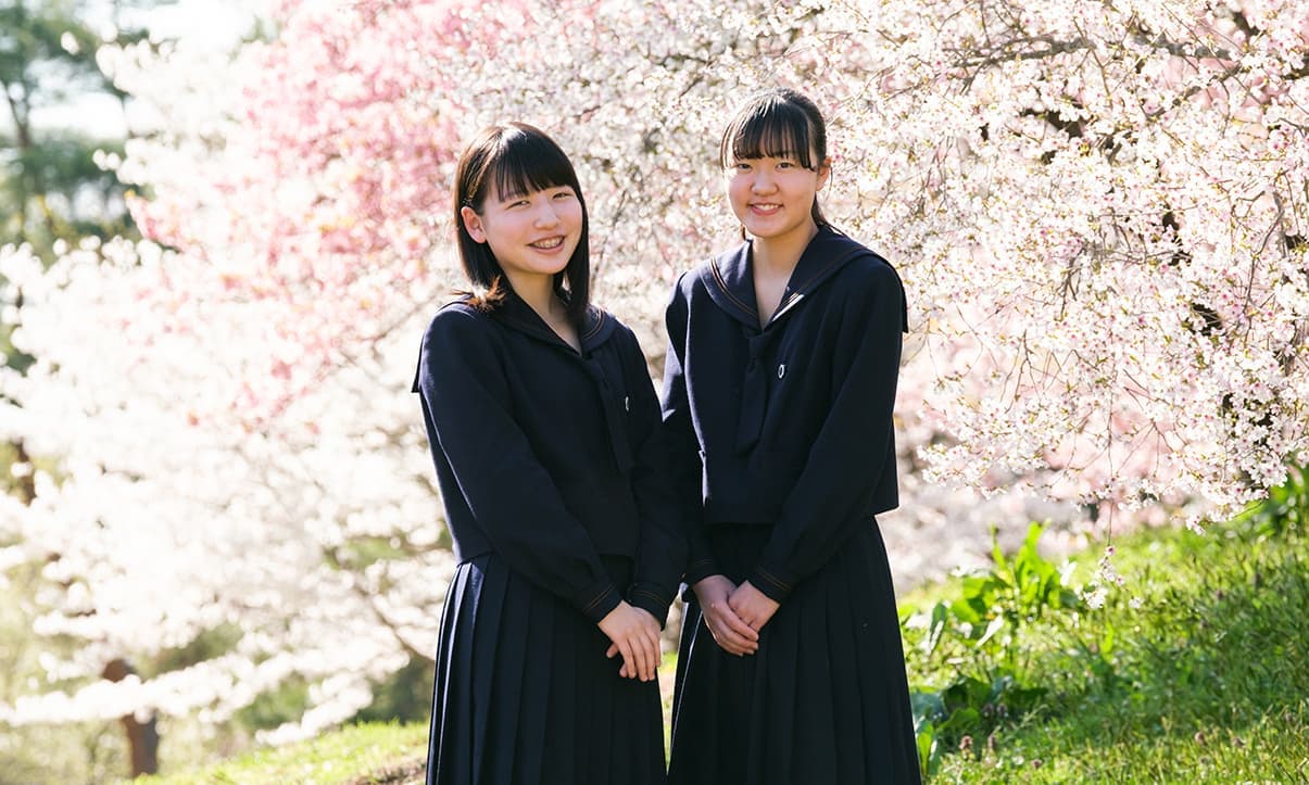 入学写真　桜ロケ